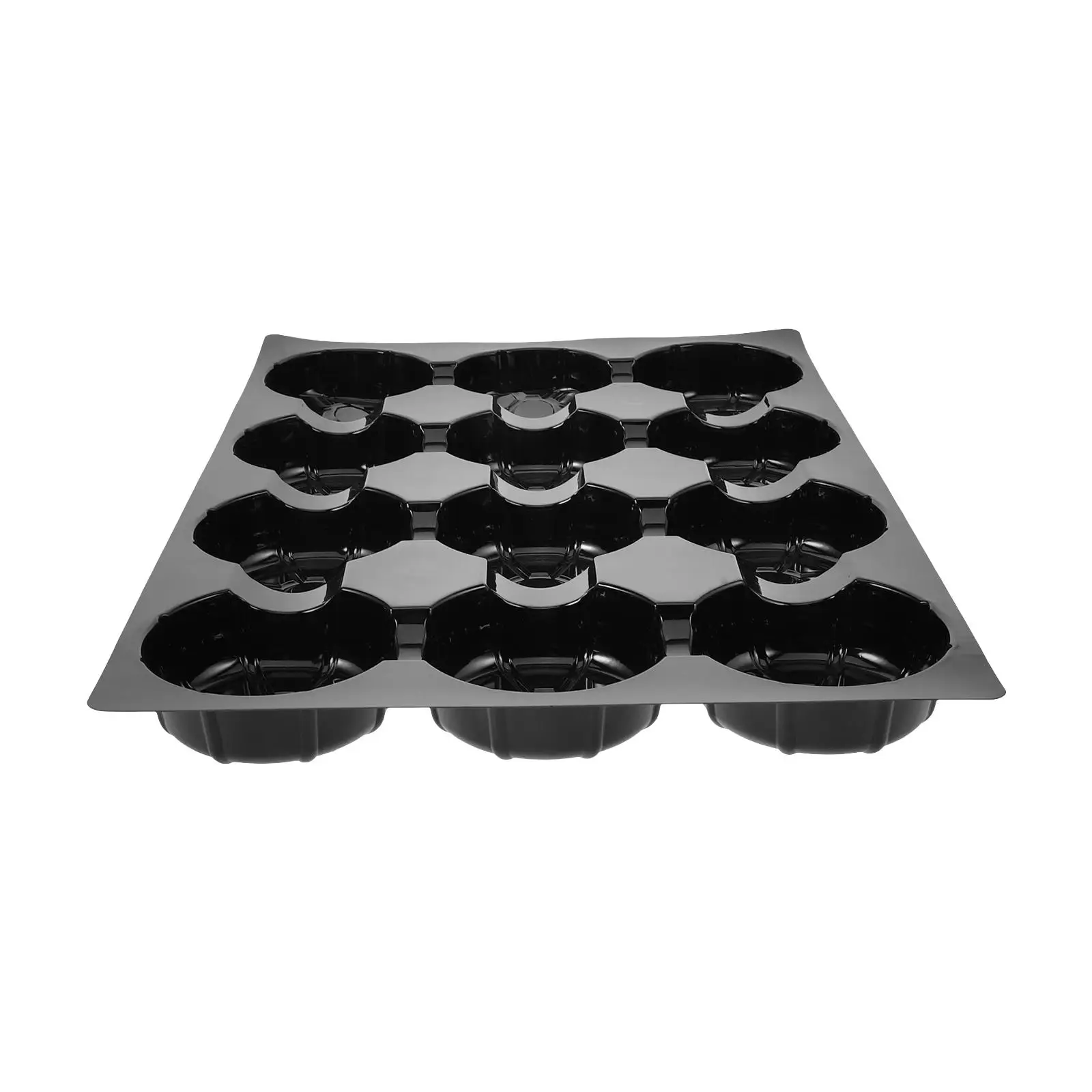 

Fruit Display Pallets Board Market Plates Black Bottom Bracket Supermarket Sturdy Plastic Holder Tray Efficient Space