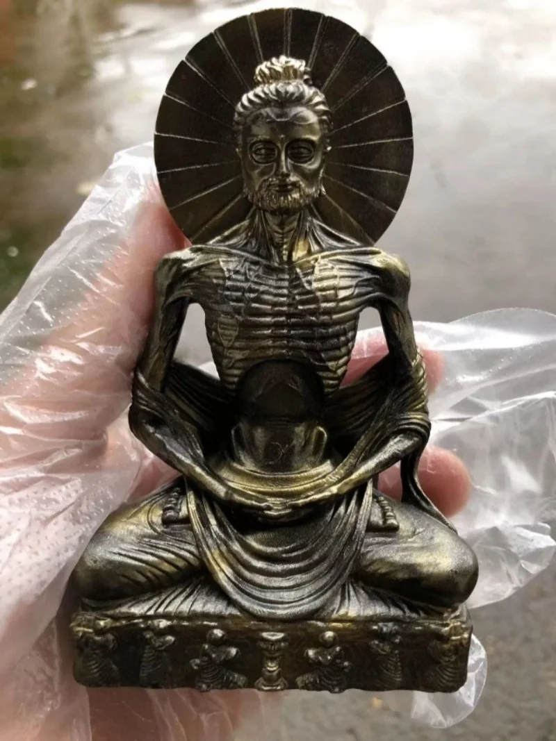 Chinese Antique Collection Resin Ascetic Statue Ornaments Home Desktop Ornaments Sculptures Study Decorations Handicrafts