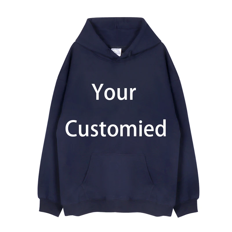 اصنع شعار التصميم الخاص بك DIY هوديس رجالي مخصص 500 GMS هوديس البلوز بلون جيب القطن الترفيه هوديس النساء #2