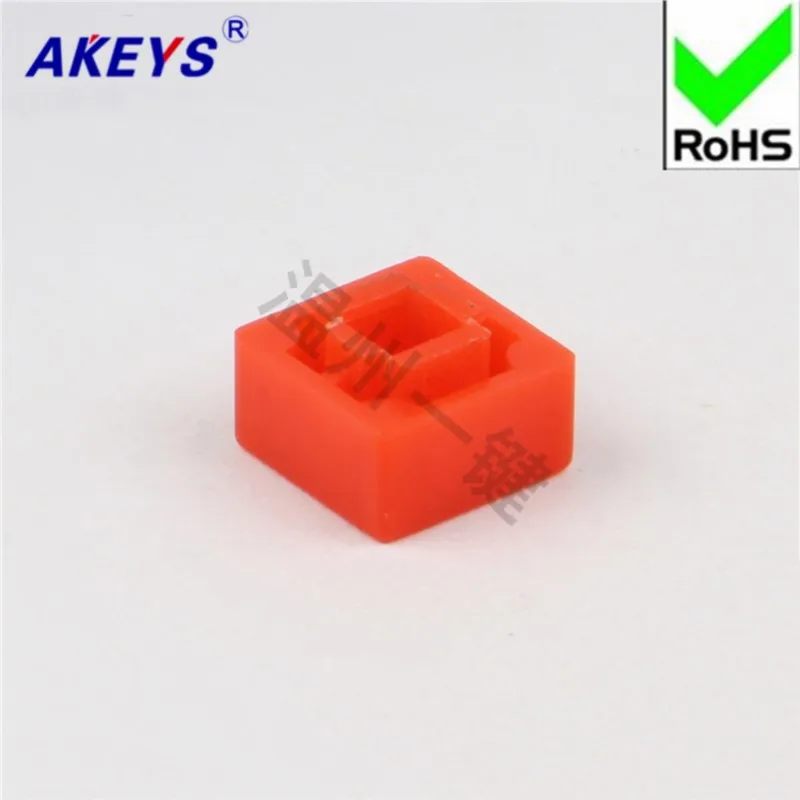 100 pcs A39 / 12 / 12 / 7.3 red / blue square plastic keypad cap dustproof cap waterproof cap