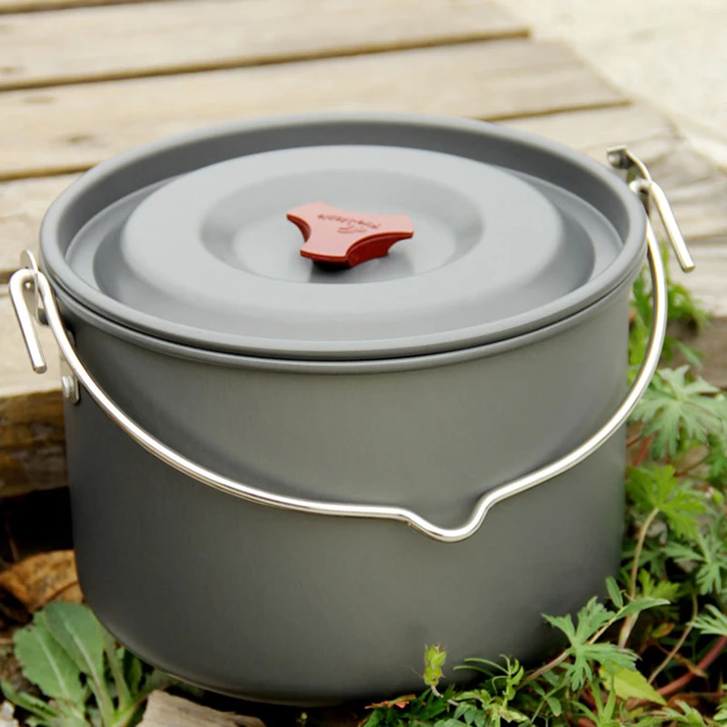 

Fire Maple Camping Hanging Pot 8L Big Capacity Portable Outdoor Picnic Cookware Aluminum Camp Equipment Cooking Set FMC-215