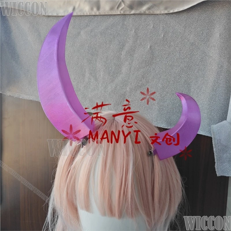  روح زهر HWEI المذنب تأثيري إكسسوارات الشعر أنيمي عالية الجودة القرن هالوين KawaiiPrint شفافة نافيداد كوميك كون #2