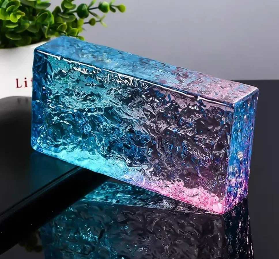 Ultra Clear Solid High Strength Modern Crystal Glass Brick Transparent Square Partition Bathroom Bedroom Internet - Famous