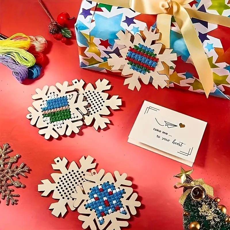 Kreuzstich-Anhänger zum Aufhän – Embroidery Xmas Ornaments Bewertung und Preis