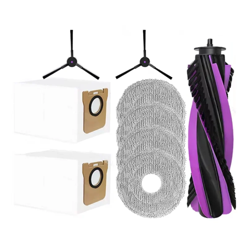 A74G-Für JONR P20 PRO Roboter Staubsauger Ersatz Kit-9PCS Hauptbürste Seitenbürste Mopp Tuch Staubbeutel