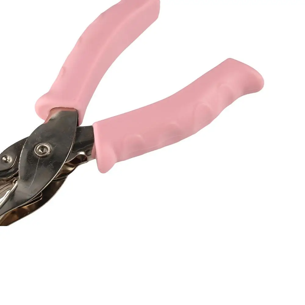 Single Hole Mini Paper Punch Macaron Color Non-slip Handle Single Hole Punch Fashion Save Effort Loose-leaf Punch Stationery