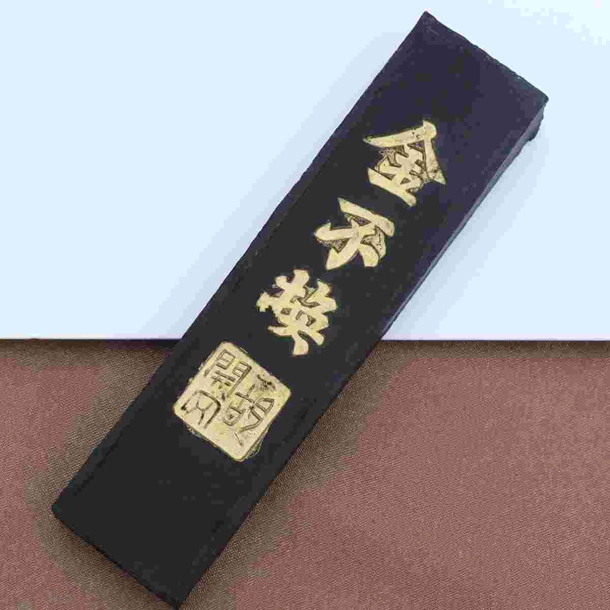 Ink Chinese Calligraphy Stone Handmade Block Accessories Stick Painting Strip Office