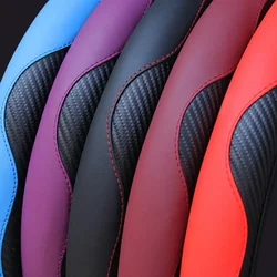 38CM Car Steering Wheel Cover Auto Steering Wheel Braid On The Steering Wheel Cover Case Funda Volante Universal Car Accessories