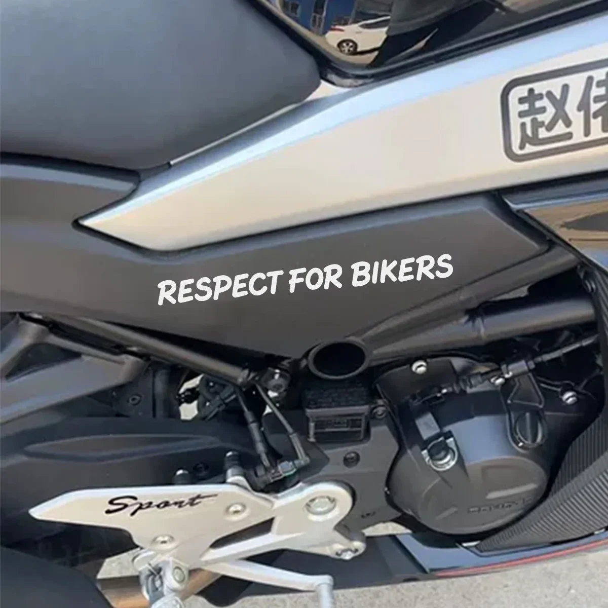 Waterproof Respect for Bikers Vinyl Stickers Decals for Car Motorcycle Helmet Body Decor