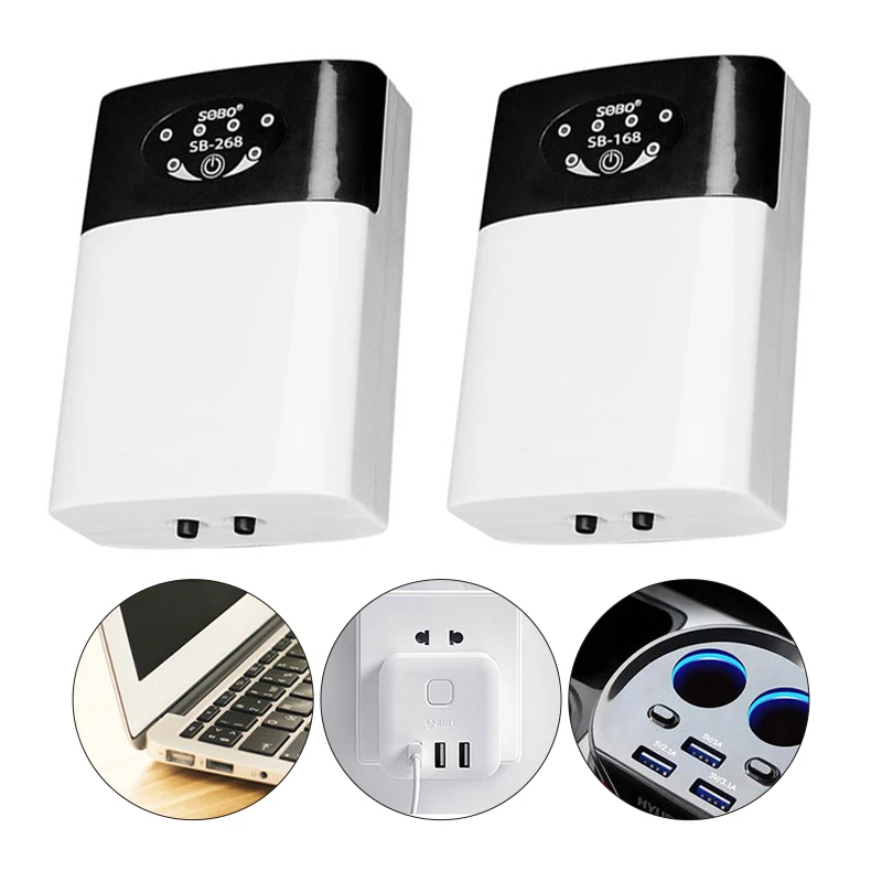 1Pc Aquarium Fish Tank Oxygen Pump Charging Dual-Purpose Usb Lithium Battery Air Pump Household Portable Fishing Mute Outdoor