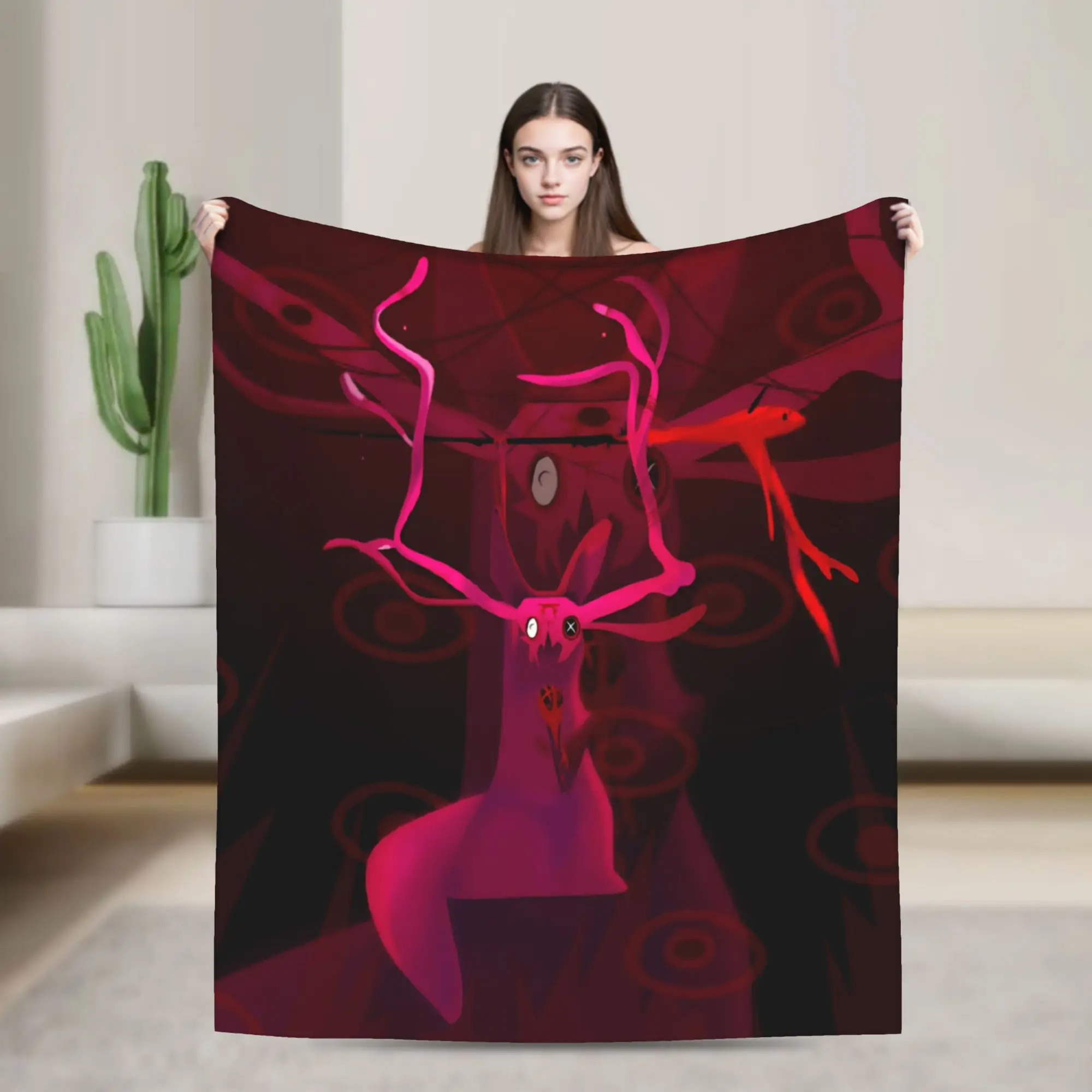 Comfort Rain World Five Pebbles Iterator Sci-Fi Gaming Blanket Home Decorative  Throws And Blankets Super Warm Fleece for Car