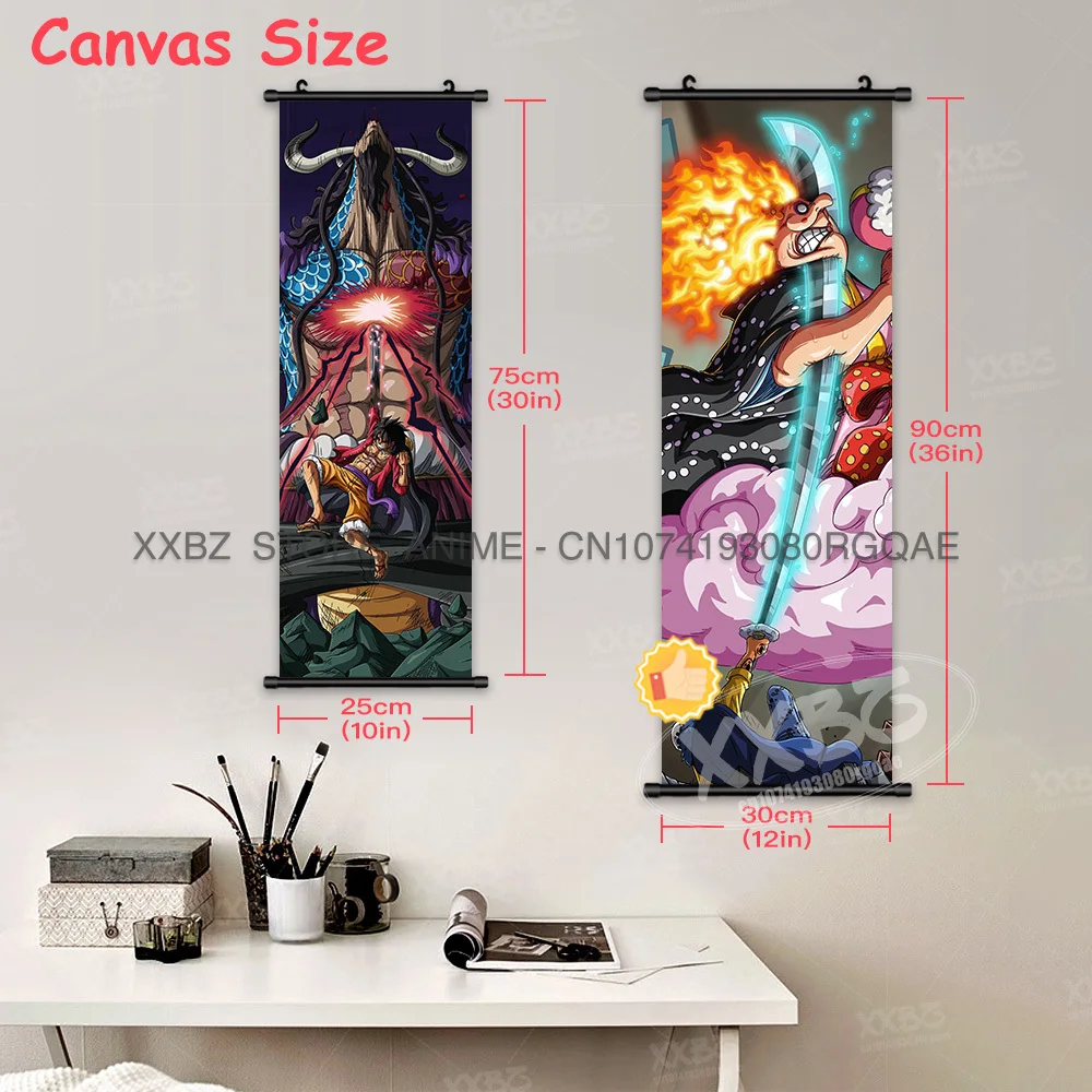 ONE PIECE Rolls Immagine Anime Dipinti decorativi KING Poster Kaido Home Decor REGINA Opere d\'arte da parete GRANDE MAMMA Murale Roronoa Zoro