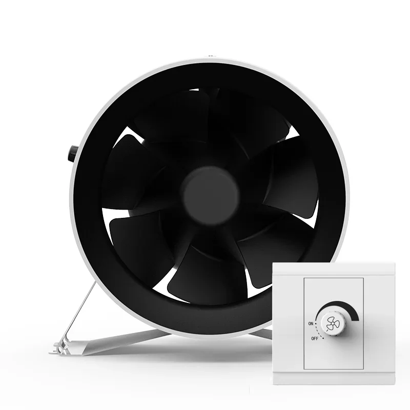 2020 New 10 inch intelligent controller home ventilation exhaust fan with PWM 0-10V EC inline duct fan