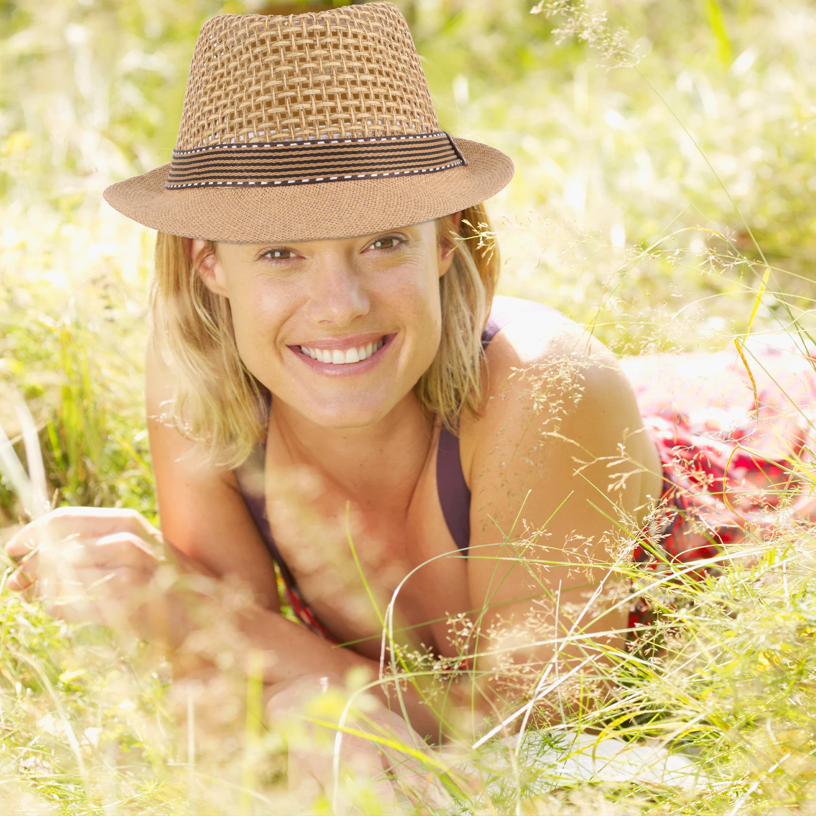 

Breathable Straw Lightweight Cool Short Brim Sun Hat for Men Women Women Sun Hat Beach Travel Fishing Carnival Parties