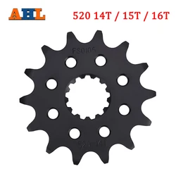 Motorcycle 520 14T 15T 16T Front Sprocket Chain Wheel For Yamaha Off Road WR250 YZ250 MT-25 MT-03 TDR250 TZR250 YZF-R25 YZF-R3