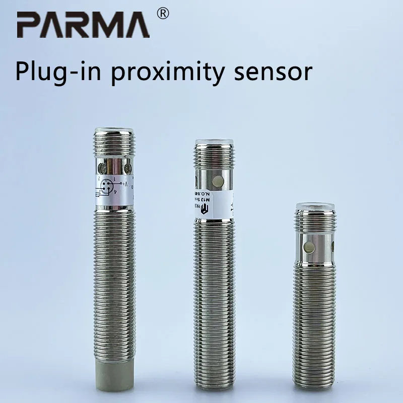 

PARMA Inductive Proximity Switch Sensor Connector Pluggable M8/M12 Series 3pin 4pin Flush NPN PNP Sensing Distance 2mm 6-36V DC