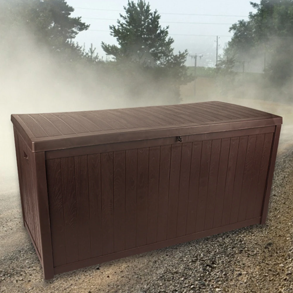 

Outdoor Storage Box Lockable Waterproof Storage Bin UV-Resistant for Package Delivery