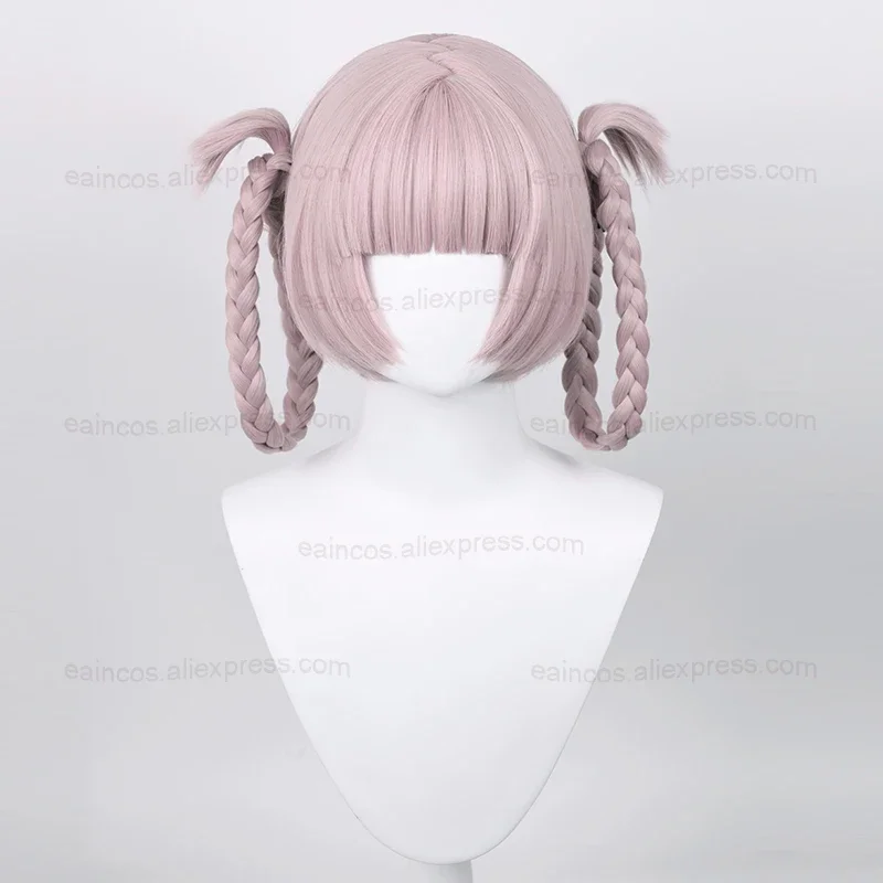 Anime Call of the Night Nanakusa Nazuna Cosplay Wig Yofukashi No Uta 37cm Pink Grey Wigs Heat Resistant Synthetic Hair MS37501