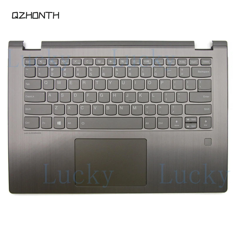 

f New For Lenovo Yoga 530-14IKB 530-14ARR Palmrest w/ Keyboard Backlit 5CB0R08815