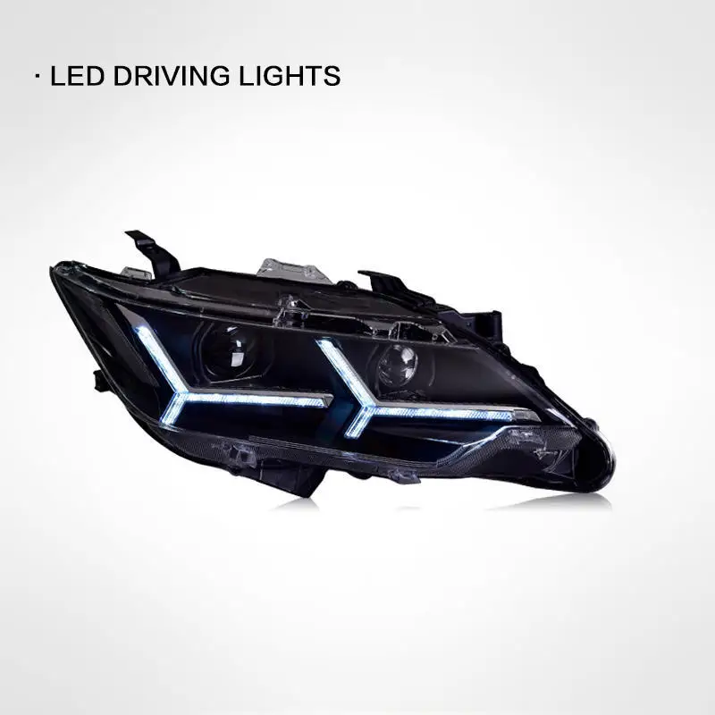 For 15-17 New for for Headlight Assembly with LED Daytime Running Lights Xenon 6000K D4S 12V 55W 5000 Lumens