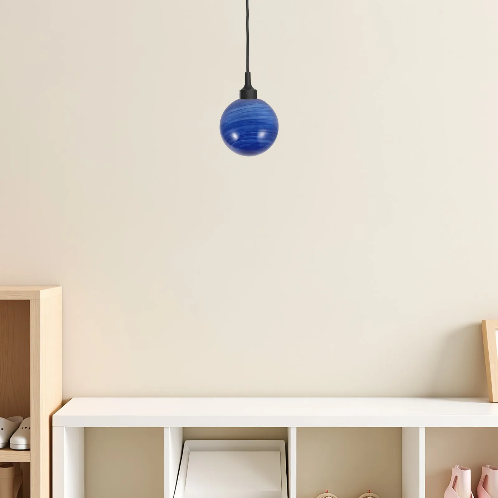 

Cosmic Space Lampshade Glass Sphere Globe Light Cover 4.72 Inch Diameter 2.17 Inch Opening Decorative Planet Lamp Shade Bedroom