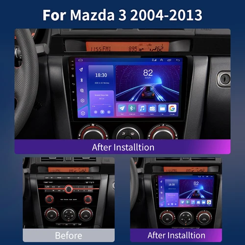 Imagen 2 del producto 8Core Android 13 Carplay para Mazda 3 2004 2005 2006 2007 2008 2009 Radio del coche con reproductor Multimedia BOSE 2 Din estéreo GPS DVD