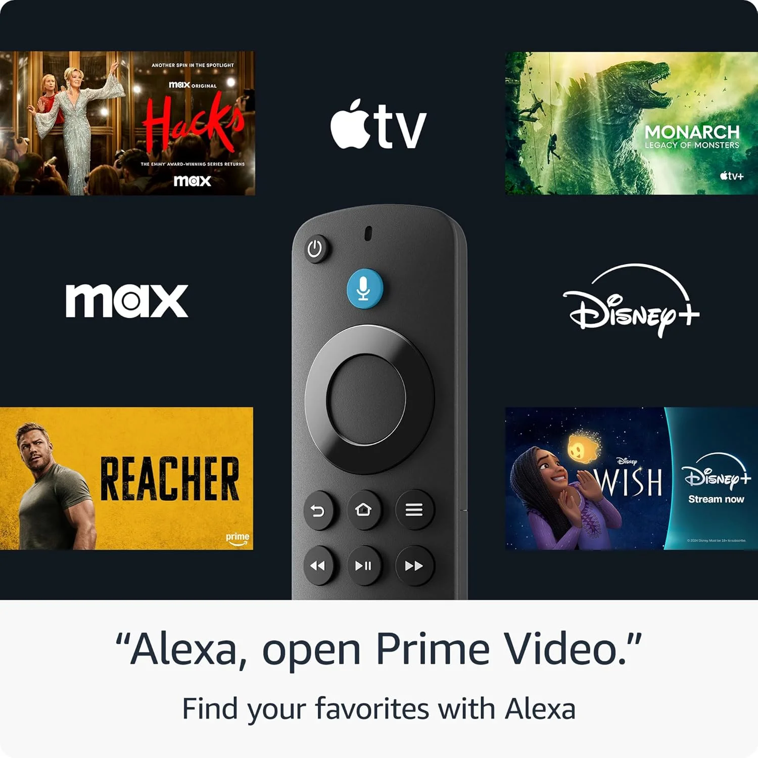 Amazon Fire TV Stick HD, ทีวีฟรีและสด, รีโมทเสียง Alexa, การควบคุมบ้านอัจฉริยะ, สตรีมมิ่ง HD