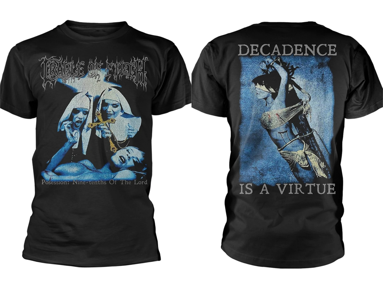 

Cradle of Filth Decadence T-Shirt Men's Women's Short Sleeve Cotton Tees Vintage Rock Band Tops Summer Y2k Clothing Men T-shirt