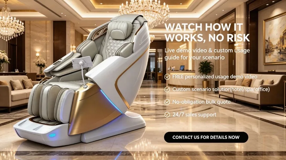 New Arrival 4D SL Track Massage Chair with Dual Air Pumps Waist Swing Zero Wall Space Saving Home&Office Massage Chair