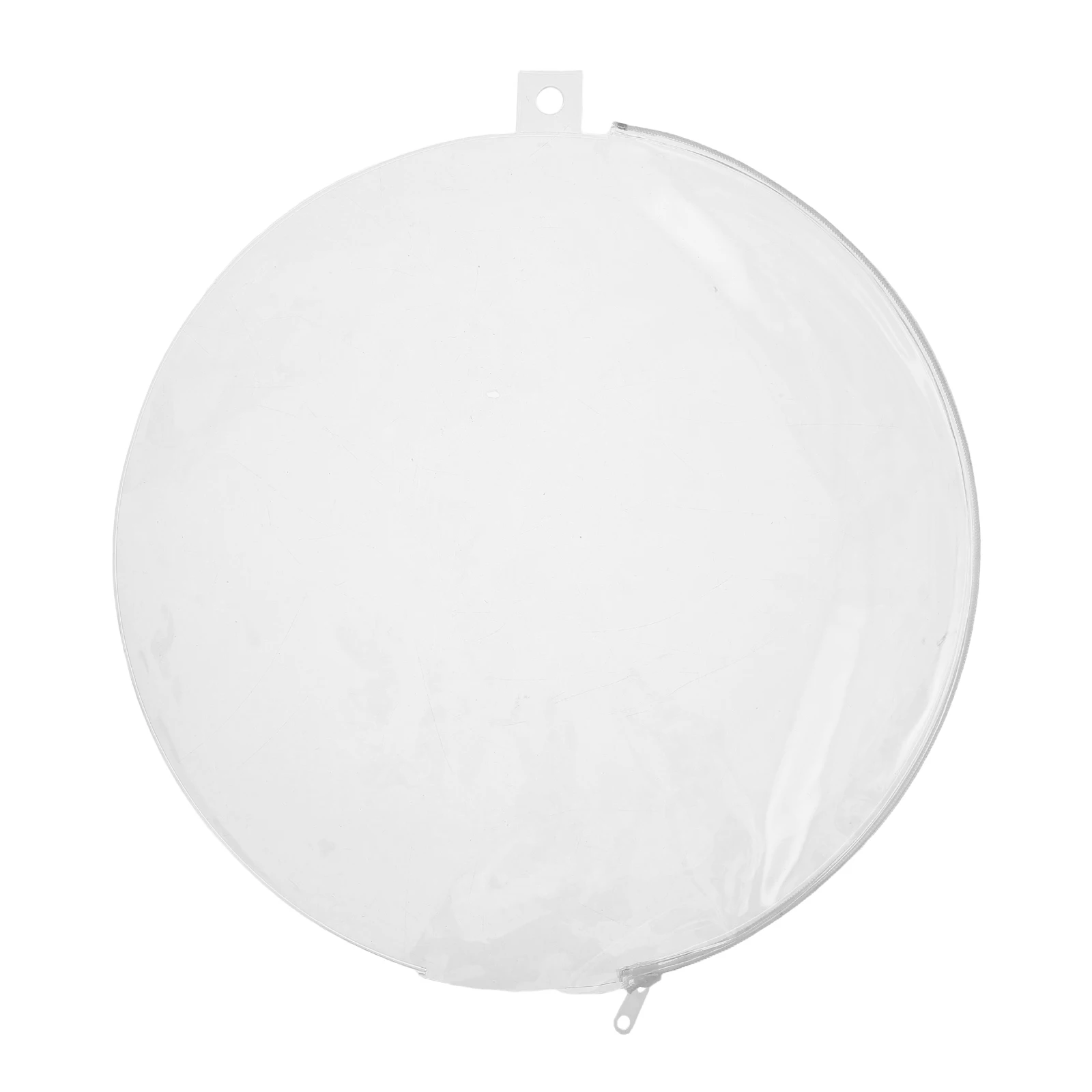 

1pcs Round Fan Storage Bag 13"X12" Transparent Pvc Dustproof Hand Fan Protector Folding Pouch For Outdoor Travel Concert Event