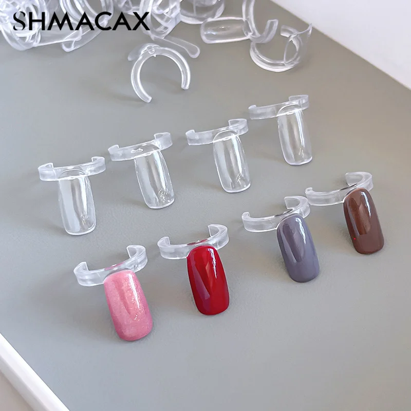 50 Stück transparenter Nagel Display Ring DIY Color Board Display Ring Nagellack Farbe Display Karten ring für Maniküre Display Tool