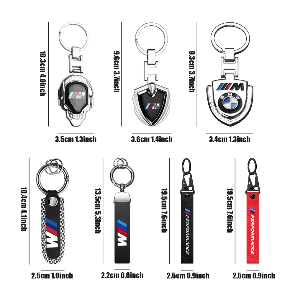 1PC Car Keyring Keychain for M Performance M1 E46 E90 E60 F30 E39 F10 E87 E36 F20 E92 Serie 1 Auto Logo Key Holder Accessories