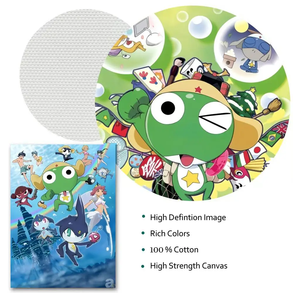 K-Keroro Gunsou الكرتون اللوحة الخط HD حائط لوح رسم ديكور فني للمنزل مكتب غرفة المعيشة غرفة نوم هدية