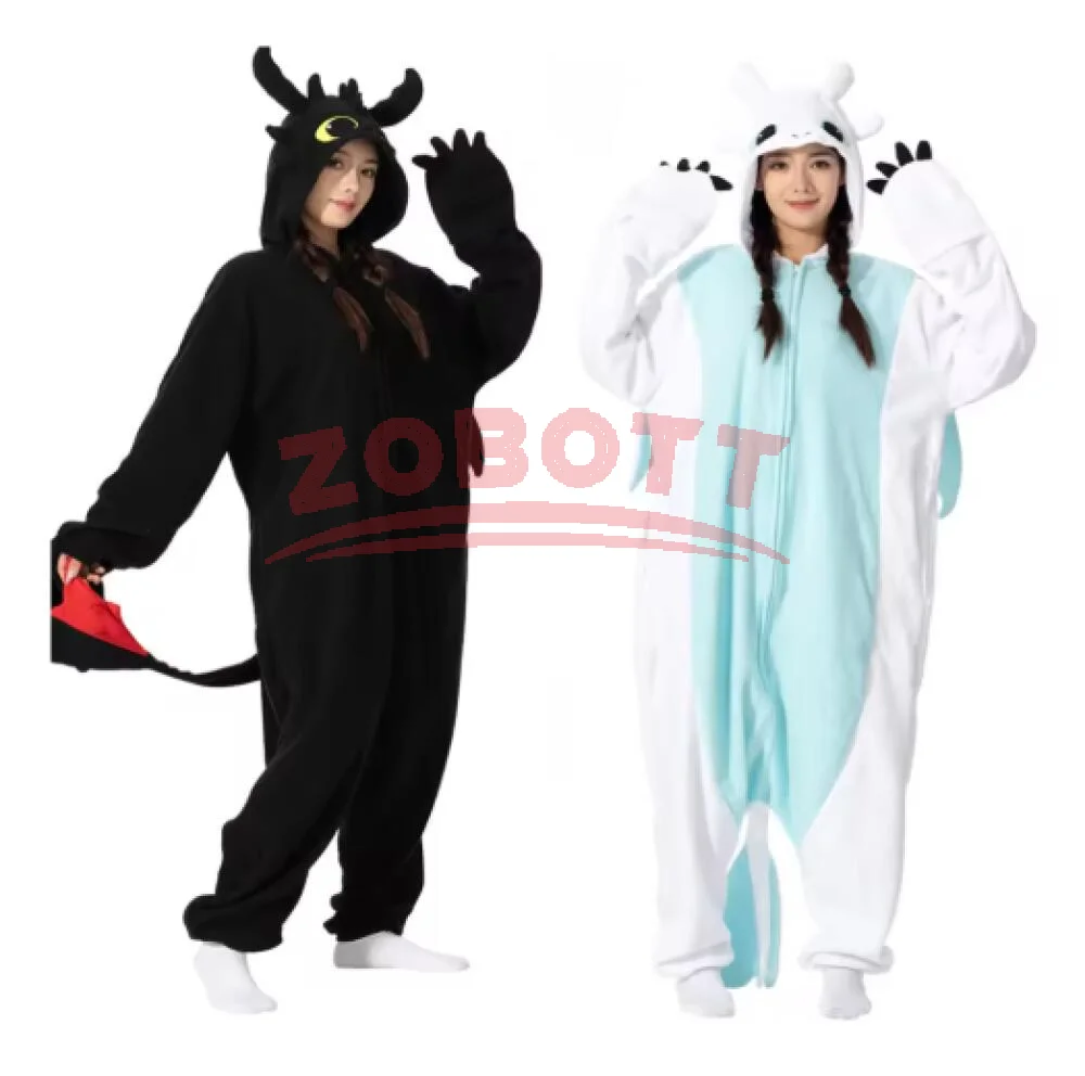 

Kigurumi Toothless Onesie Pajamas Adult Jumpsuit Animal Onesies Pyjamas How to Train Toothless Dragon Pajama Cosplay Costume