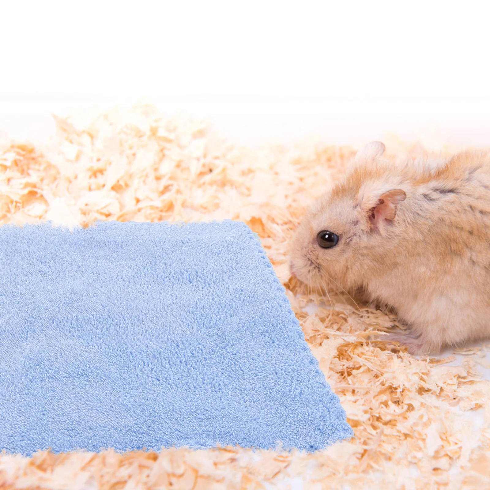 

6Pcs Comfortable Hamster Bath Towels Super Soft Coral Fleece Pet Bedding for Guinea Pigs Hedgehogs Multi Use Nest Mat