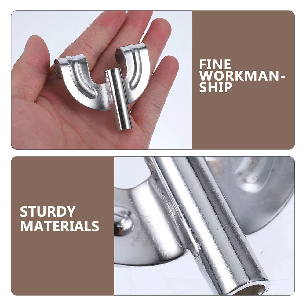 

6 Pcs Drum Hook Grab Clip Hardware Bass Replacement Parts Claw Number Hooks Silver Replacements