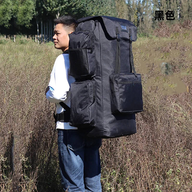 Mochila táctica de alta capacidad para deportes al aire libre, bolsa de senderismo, bolsa de Camping, tela Oxford, impermeable, equipaje resistente