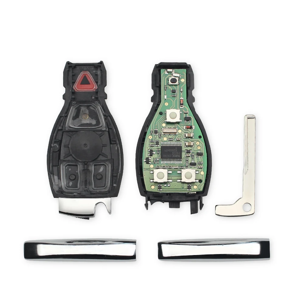 Dandkey 3+1/4 Buttons Fob For Mercedes Benz W169 W203 W210 W215 W219 W906 2001-2010 IYZ3312 315MHz Entry Smart Remote Car Key