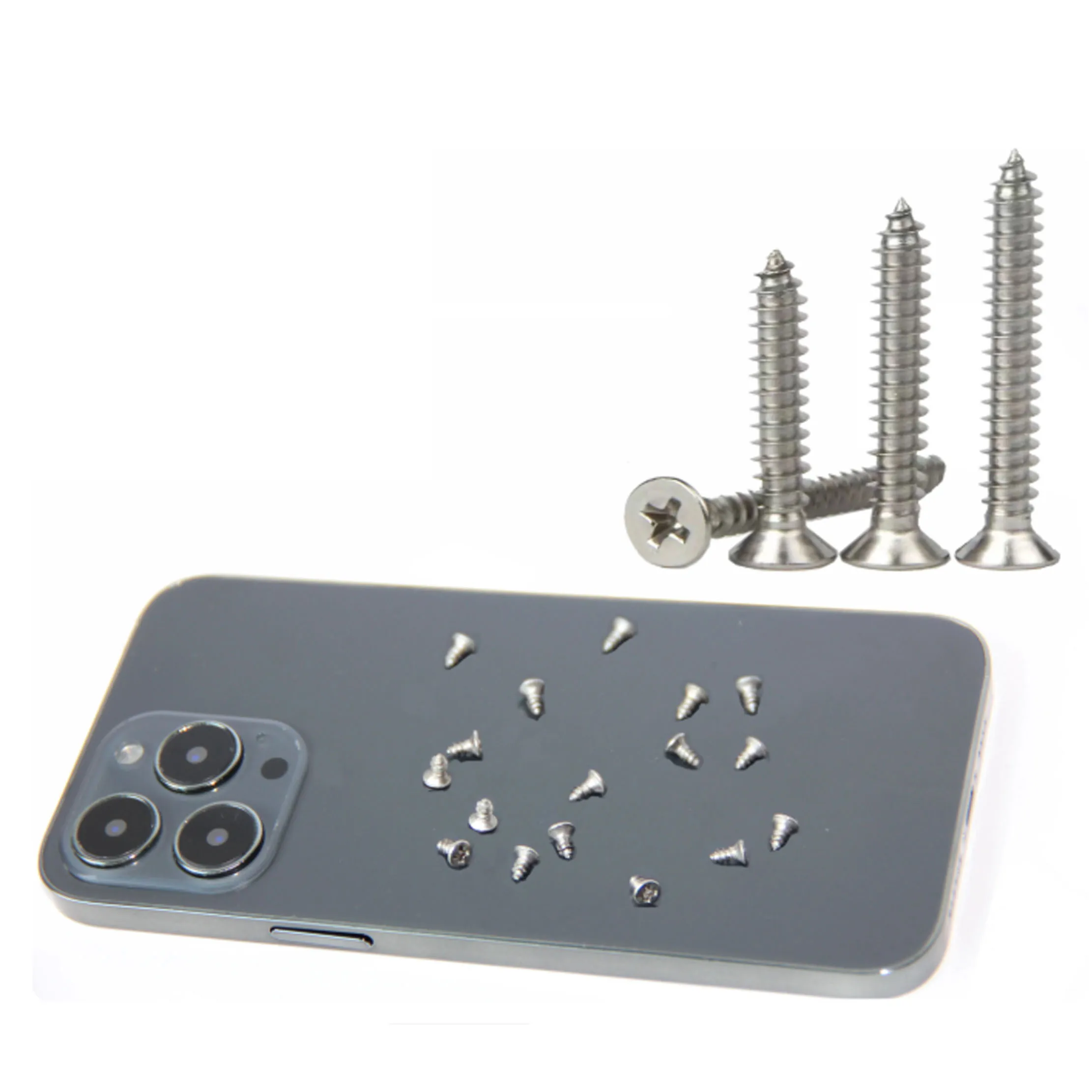 Mini M2M3M4 Self Tapping Screws Phillips Flat Head Alloy Steel Assortment Kit Cross Drive Wood Screws DIY Set