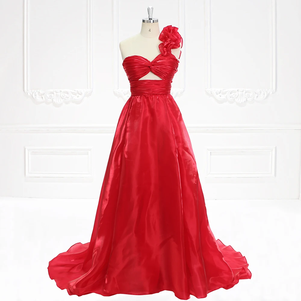 

Simple Sweetheart Silk Organza Long Prom Party Dress Formal Evening Dress YEWEN YW231131