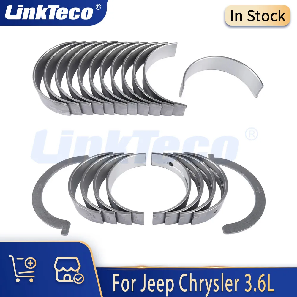 Conjunto de Rolamentos de Biela Principal para Motores 3.6L ERB, Compatível com Chrysler 300, Dodge Journey, Jeep Grand Cherokee 3.6L 2011-2015