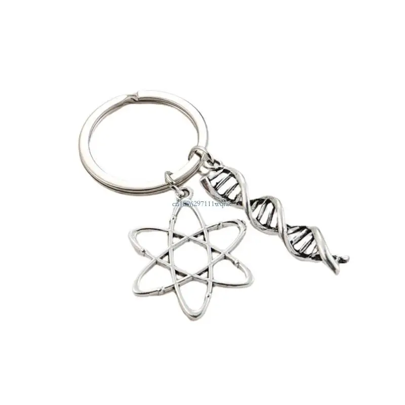 Science Jewelry Keyring Biology Keychain for Students and Biology Enthusiasts
