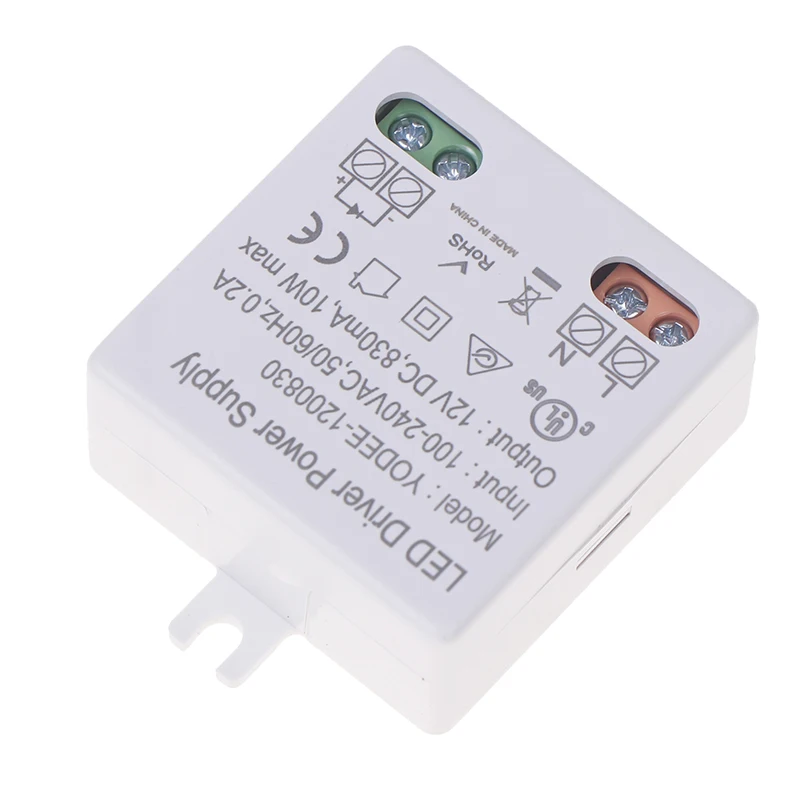 عملي LED سائق الطاقة الجهد المستمر محرك التيار الكهربائي ل 12 فولت LED أضواء المشارب التيار المتناوب إلى تيار مستمر 10 واط LED امدادات الطاقة