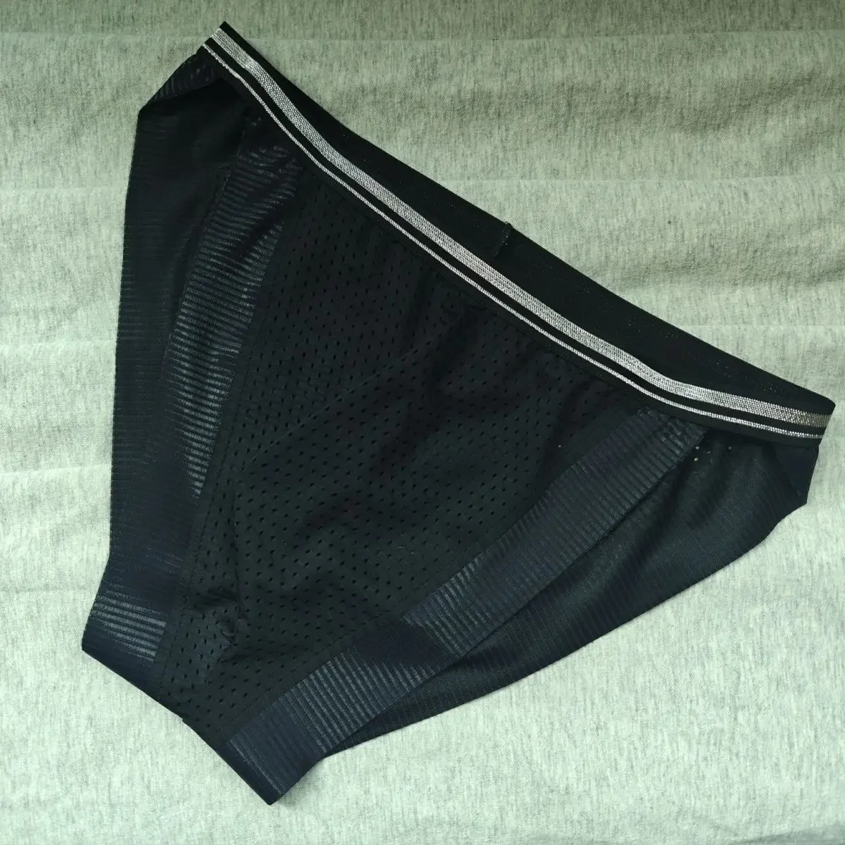 Man Black Breathing Summer Panty Briefs