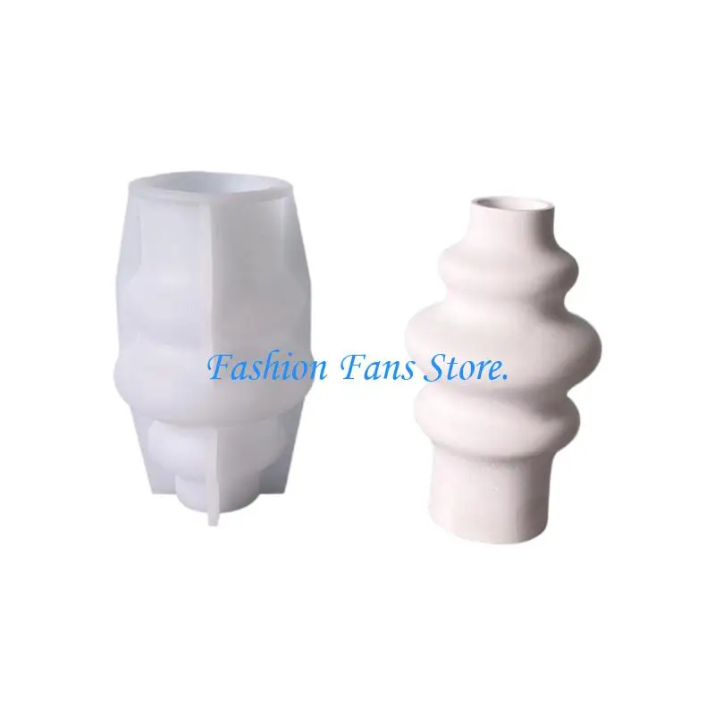  Artisanal Spirals Vase Molds and Craft Tools Heat Resistant Silicone Flower Pot Mold for Floral Design and Resin Art