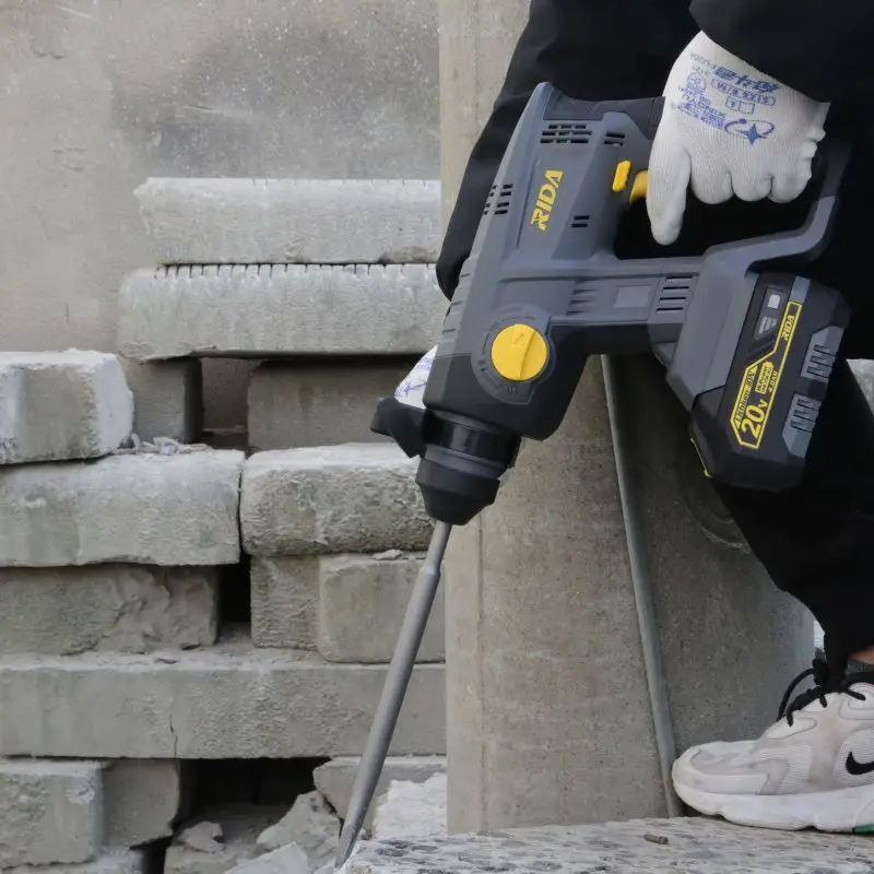 20-Volt Li-ion Rechargeable Battery Brushless Motor Power Hammer Drills For Concrete