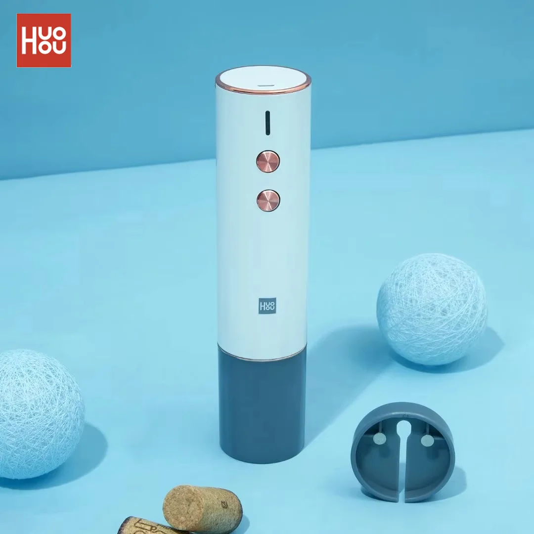 

Youpin Huohou Automatic Red Wine Bottle Opener Cap Stopper Fast Decanter Electric Corkscrew Foil Cutter Cork Out household Tool