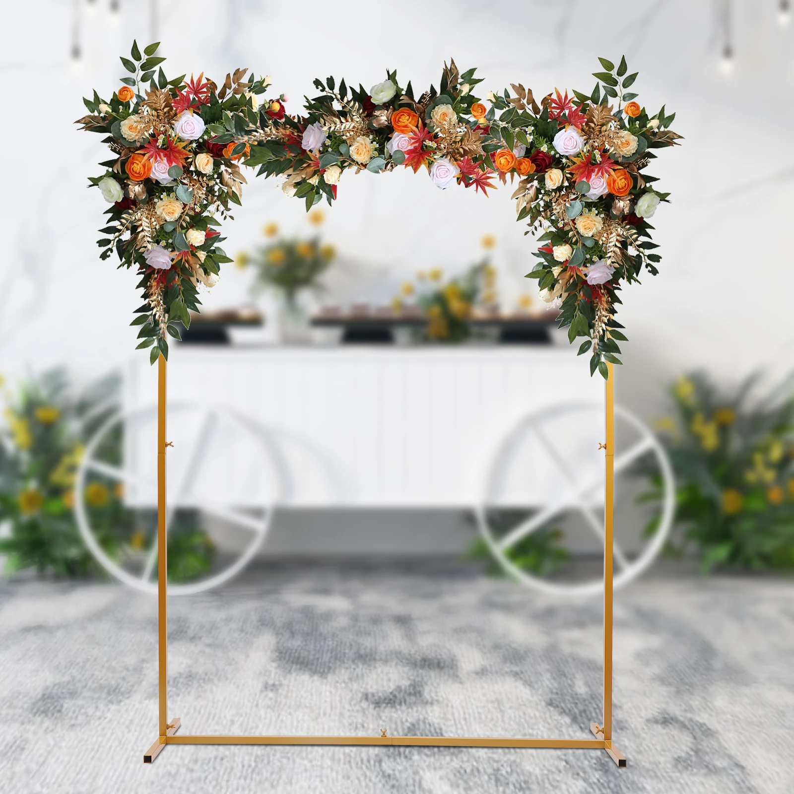 

Wedding Arch Background Support Metal Garden Flower Balloon Square Frame Party Decoration DIY