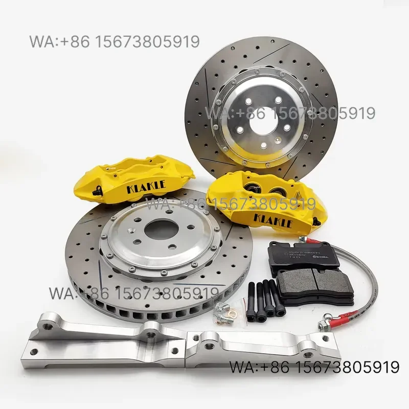 For Wmwmnu KLAKLE New GT4 4-Pot Brake Caliper Kit with Aviation Aluminum Alloy Rotor Japanese Technology Jeep Grand