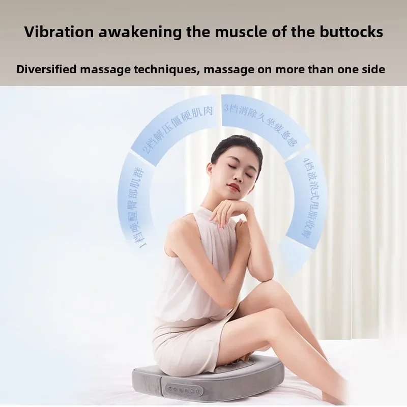 

Hip massager, kneading hot compress, back butt vibration massage, seat cushion, vigorous office massage pillow